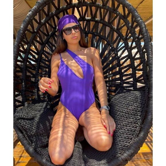 ZARA ASYMMETRIC SWIMSUIT - Picture 2 of 8